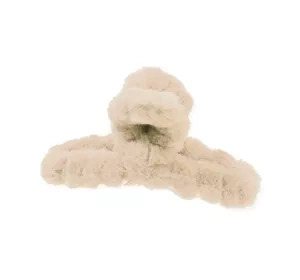TOP CHOICE ЗАЖИМ ЗАКОЛКА ДЛЯ ВОЛОС С МЕХОМ LIGHT BEIGE