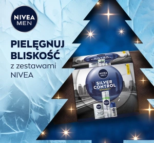 NIVEA MEN Silver Control набір косметики для чоловіків з елегантною косметичкою