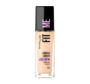 MAYBELLINE FIT ME LUMINOUS + SMOOTH ТОНАЛЬНИЙ ЗАСІБ 105 NATURAL IVORY 30МЛ