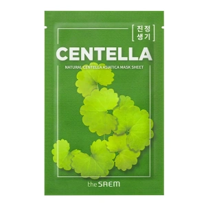 The Saem Natural Centella Asiatica Mask Sheet тканинна маска з центелою азійською 21 мл