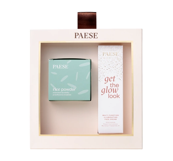 Paese All About The Base 02 подарочный набор для макияжа крем-база под макияж The Glow Look 30 мл + рисовая пудра 10 г