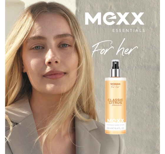 MEXX WOMAN ПАРФУМОВАНИЙ СПРЕЙ ДЛЯ ТІЛА 250МЛ