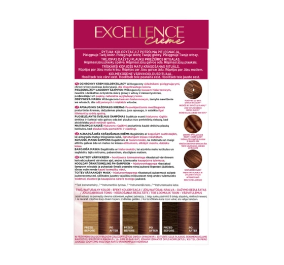 LOREAL EXCELLENCE CREME 6.41 ЯНТАРНО КОРИЧНЕВИЙ
