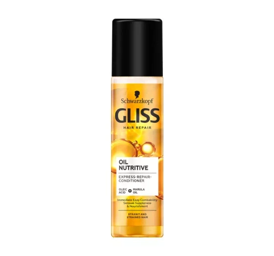 GLISS OIL NUTRITIVE ЕСПРЕС-КОНДИЦІОНЕР ДЛЯ СУХОГО І ПОШКОДЖЕНОГО ВОЛОССЯ 200МЛ