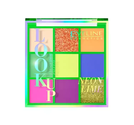 EVELINE LOOK UP EYESHADOW PALETTE ПАЛЕТКА ТІНЕЙ ДЛЯ ПОВІК NEON LIME 10,8Г