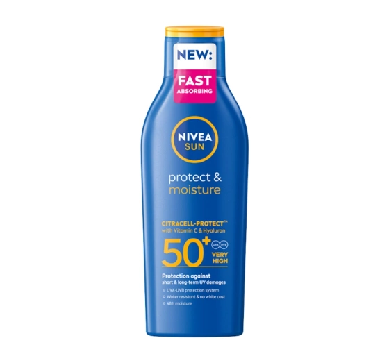 NIVEA SUN PROTECT & MOISTURE СОЛНЦЕЗАЩИТНЫЙ БАЛЬЗАМ С ВЫСОКИМ УРОВНЕМ ЗАЩИТЫ SPF50 200МЛ