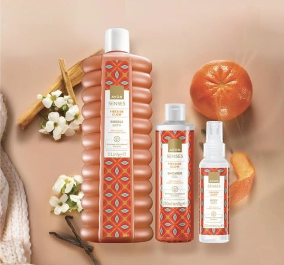 AVON SENSES BODY MIST СПРЕЙ ДЛЯ ТІЛА FIRESIDE GLOW 100МЛ