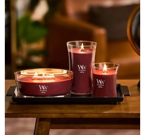 Woodwick Large Jar Candle ароматична свічка Rouge Oud 610 г