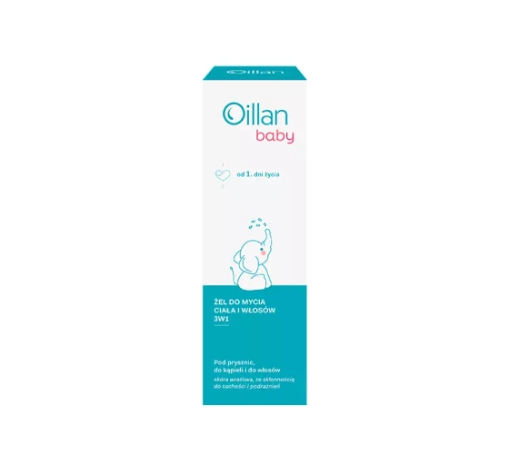 OILLAN BABY ГЕЛЬ 3В1 ДЛЯ ВАННЫ МЫТЬЯ ТЕЛА И ВОЛОС 200МЛ