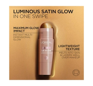 L'Oréal Paris Lumi Le Glass хайлайтер-стик 630 Glowy Creme Chic 5г