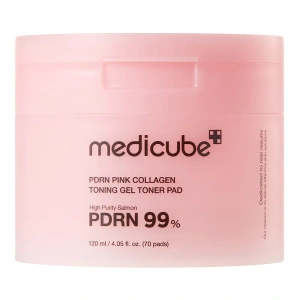 Medicube PDRN Pink Collagen тонизирующие гелевые диски с коллагеном 70 штук