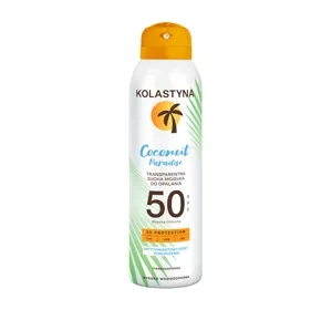 KOLASTYNA COCONUT PARADISE СУХОЙ ЗАЩИТНЫЙ СПРЕЙ SPF50 150 МЛ