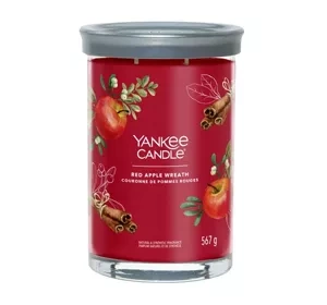 YANKEE CANDLE SIGNATURE АРОМАТИЧЕСКАЯ СВЕЧА ТУМБЛЕР RED APPLE WREATH 567Г