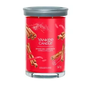 YANKEE CANDLE SIGNATURE АРОМАТИЧЕСКАЯ СВЕЧА ТУМБЛЕР SPARKLING CINNAMON 567Г