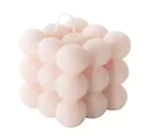 MOHANI НАТУРАЛЬНАЯ СВЕЧА BUBBLE РОЗОВАЯ БОЛЬШАЯ 150Г