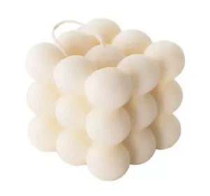 MOHANI НАТУРАЛЬНАЯ СВЕЧА BUBBLE БЕЛАЯ БОЛЬШАЯ 150Г