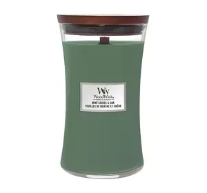 WOODWICK LARGE JAR CANDLE АРОМАТИЧЕСКАЯ СВЕЧА MINT LEAVES & OAK 610Г