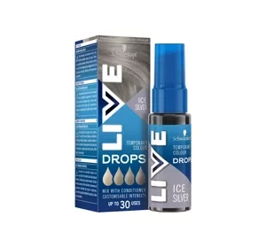 SCHWARZKOPF LIVE DROPS ПОЛУСТОЙКАЯ КРАСКА ДЛЯ ВОЛОС ICY SILVER 30МЛ