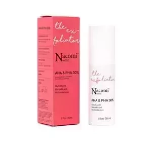 NACOMI NEXT LEVEL THE EXFOLIATOR AHA & PHA 30% КИСЛОТНЫЙ ПИЛИНГ В ФОРМЕ СЫВОРОТКИ ДЛЯ ЛИЦА 30МЛ