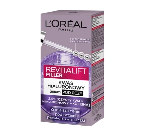 LOREAL REVITALIFT FILLER СЫВОРОТКА ПОД ГЛАЗА ПРОТИВ МОРЩИН С ГИАЛУРОНОВОЙ КИСЛОТОЙ 20 МЛ