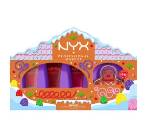 NYX Professional Makeup Smushy Kit пподарочный набор с бальзамами для губ и подвеской Smushy Matte Lip Balm Swipe 2 Smooth 8 мл + Smushy Matte Lip Balm Snuggle Szn 8 мл + Smushy Matte Lip Balm Squeeze N' Sizzle 8 мл + брелок