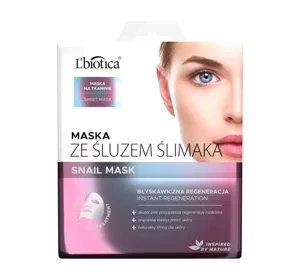 L'BIOTICA ТКАНЕВАЯ МАСКА SNAIL MASK 23МЛ