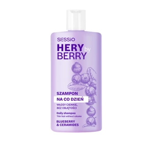 Sessio Hery By Berry Blueberry & Ceramides ежедневный шампунь для тонких и лишенных объема волос 300 мл