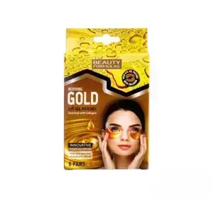 BEAUTY FORMULAS REVIVING GOLD EYE GEL PATCHES ГЕЛЕВЫЕ ПАТЧИ ПОД ГЛАЗА С КОЛЛАГЕНОМ 6 ШТУК