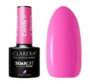 CLARESA SOAK OFF ГЕЛЬ-ЛАК CANDY 8 5МЛ