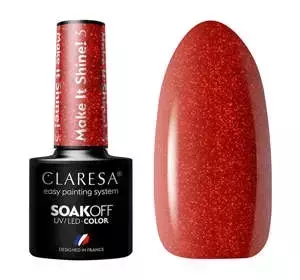 CLARESA SOAK OFF ГЕЛЬ-ЛАК MAKE IT SHINE 3 5Г