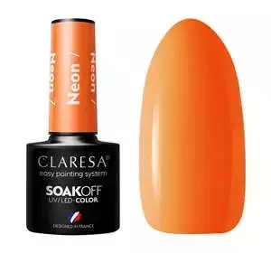 CLARESA SOAK OFF ГЕЛЬ-ЛАК NEON 7 5МЛ