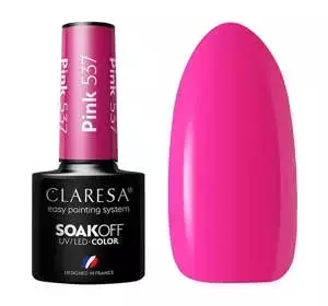 CLARESA SOAK OFF ГЕЛЬ-ЛАК PINK 537 5МЛ