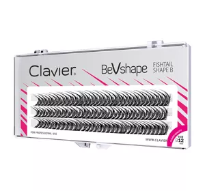 CLAVIER BEVSHAPE ПУЧКИ НАКЛАДНЫХ РЕСНИЦ B 12ММ