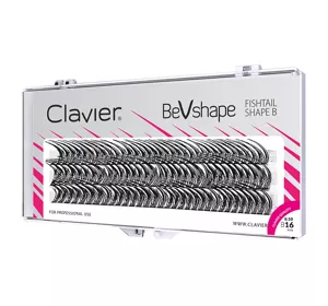 CLAVIER BEVSHAPE ПУЧКИ НАКЛАДНЫХ РЕСНИЦ B 16ММ