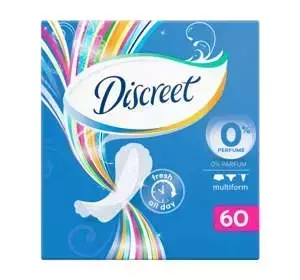 DISCREET 0% PERFUME MULTIFORM ГИГИЕНИЧЕСКИЕ ПРОКЛАДКИ 60 ШТ