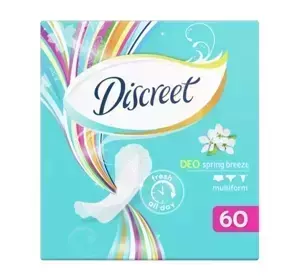 DISCREET DEO SPRING BREEZE MULTIFORM ГИГИЕНИЧЕСКИЕ ПРОКЛАДКИ 60 ШТ