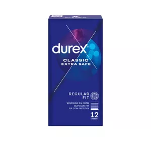 DUREX EXTRA SAFE THICKER ПРЕЗЕРВАТИВЫ 12 ШТУК