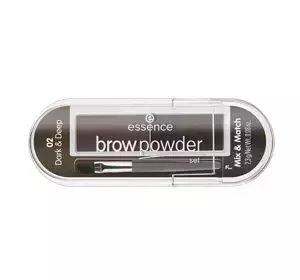 ESSENCE BROW POWDER SET НАБОР ДЛЯ БРОВЕЙ 02 DARK&DEEP 2,3Г