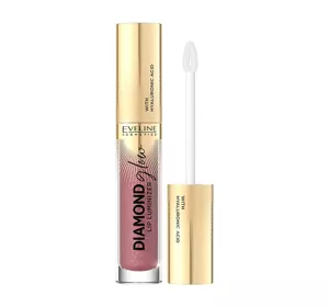 EVELINE DIAMOND GLOW LIP LUMINIZER БЛЕСК ДЛЯ ГУБ С ГИАЛУРОНОВОЙ КИСЛОТОЙ 11 ROSE NUDE 4,5МЛ