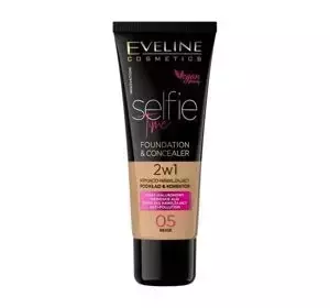 EVELINE SELFIE TIME УВЛАЖНЯЮЩЕЕ ТОНАЛЬНОЕ СРЕДСТВО И КОРРЕКТОР 05 BEIGE 30МЛ