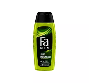 FA MEN SPORT ENERGY BOOST SHOWER GEL 3in1 FACE, BODY AND HAIR 250ML