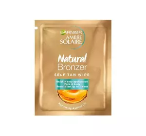 GARNIER AMBRE SOLAIRE NATURAL BRONZER САЛФЕТКА ДЛЯ АВТОЗАГАРА 6,1МЛ