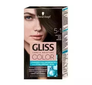 GLISS CARE & MOISTURE COLOR КРАСКА ДЛЯ ВОЛОС С ГИАЛУРОНОВОЙ КИСЛОТОЙ 5-1