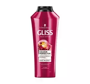 GLISS COLOUR PERFECTOR REPAIR & PROTECT SHAMPOO ШАМПУНЬ ДЛЯ ОКРАШЕННЫХ И ОСВЕТЛЕННЫХ ВОЛОС 400МЛ