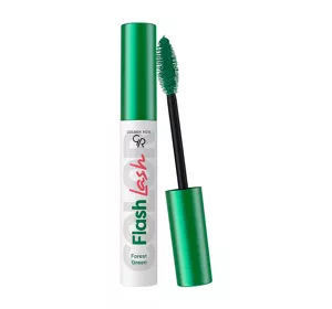 GOLDEN ROSE FLASH LASH ЦВЕТНАЯ ТУШЬ ДЛЯ РЕСНИЦ 02 FOREST GREEN 9МЛ