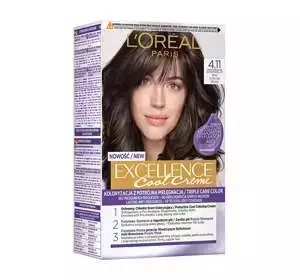 LOREAL EXCELLENCE COOL CREME 4.11 УЛЬТРАПЕПЕЛЬНЫЙ КОРИЧНЕВЫЙ