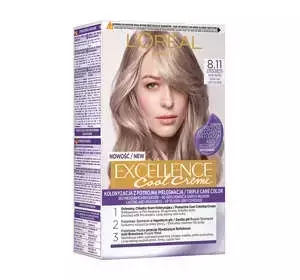 LOREAL EXCELLENCE COOL CREME 8.11 УЛЬТРАПЕПЕЛЬНЫЙ СВЕТЛЫЙ БЛОНД