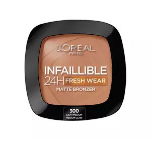 LOREAL INFAILLIBLE 24H FRESH WEAR МАТОВЫЙ БРОНЗЕР 300 LIGHT MEDIUM 9Г