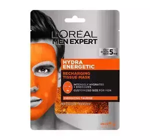 LOREAL MEN EXPERT HYDRA ENERGETIC ТОНИЗИРУЮЩАЯ ТКАНЕВАЯ МАСКА 30Г