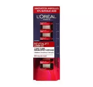 LOREAL REVITALIFT LASER X3 7-ДНЕВНЫЙ УХОД В АМПУЛАХ С ЭФФЕКТОМ ПИЛИНГА 7МЛ